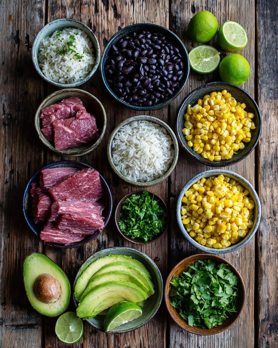 Cilantro Lime Beef Burrito Bowls - detail 1