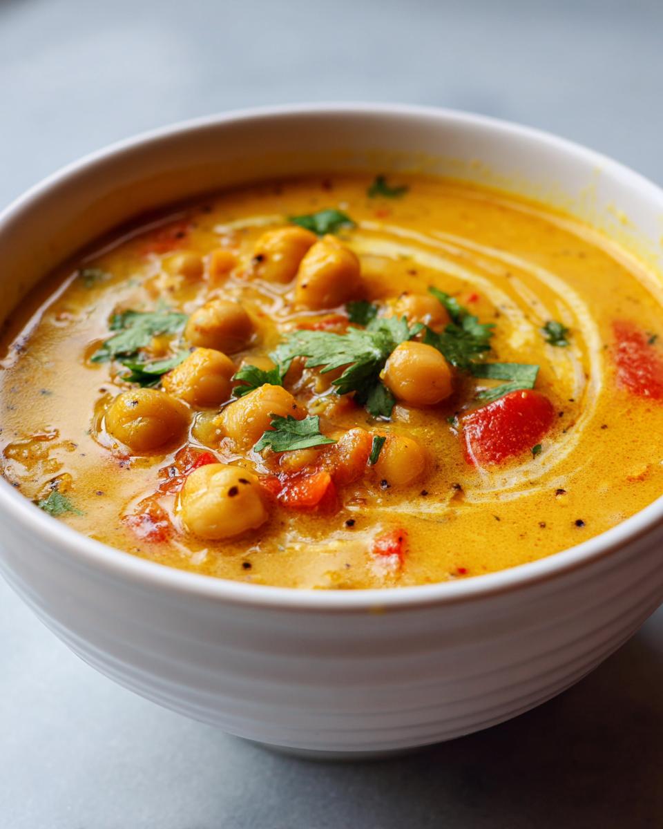 Chickpea Curry Soup - detail 1