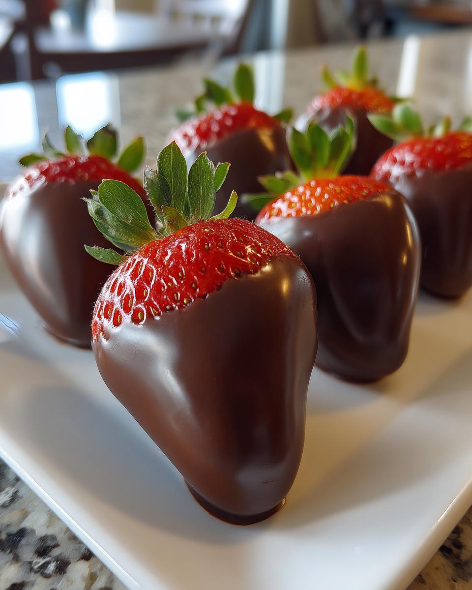 Chocolate-Covered Strawberries - detail 1