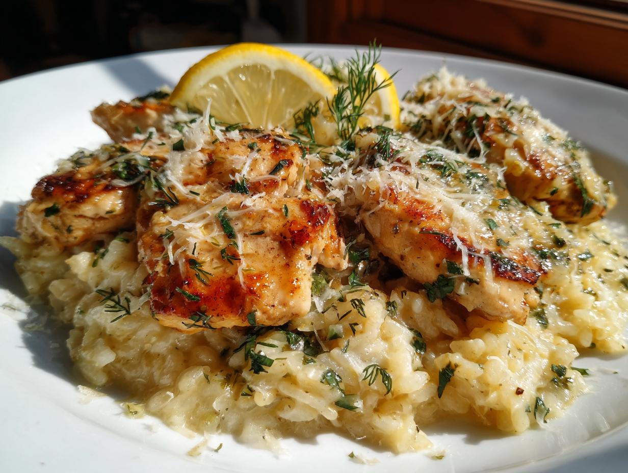 Creamy Lemon-Dill Chicken and Rice