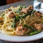 Creamy Salmon & Asparagus Pasta