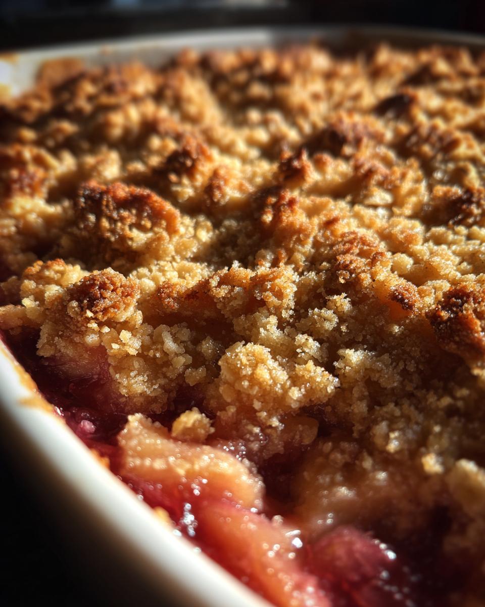 Easy Rhubarb Crisp - detail 1