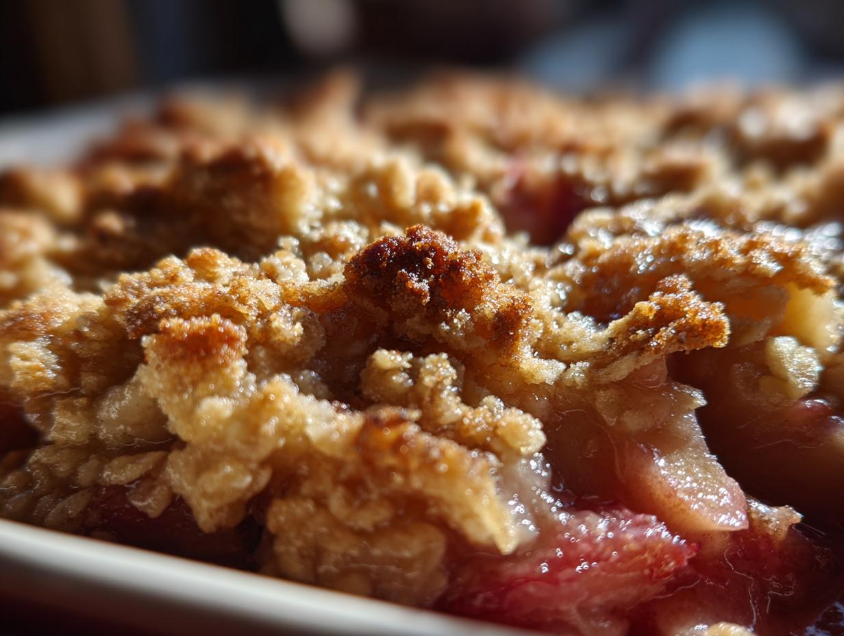 Easy Rhubarb Crisp
