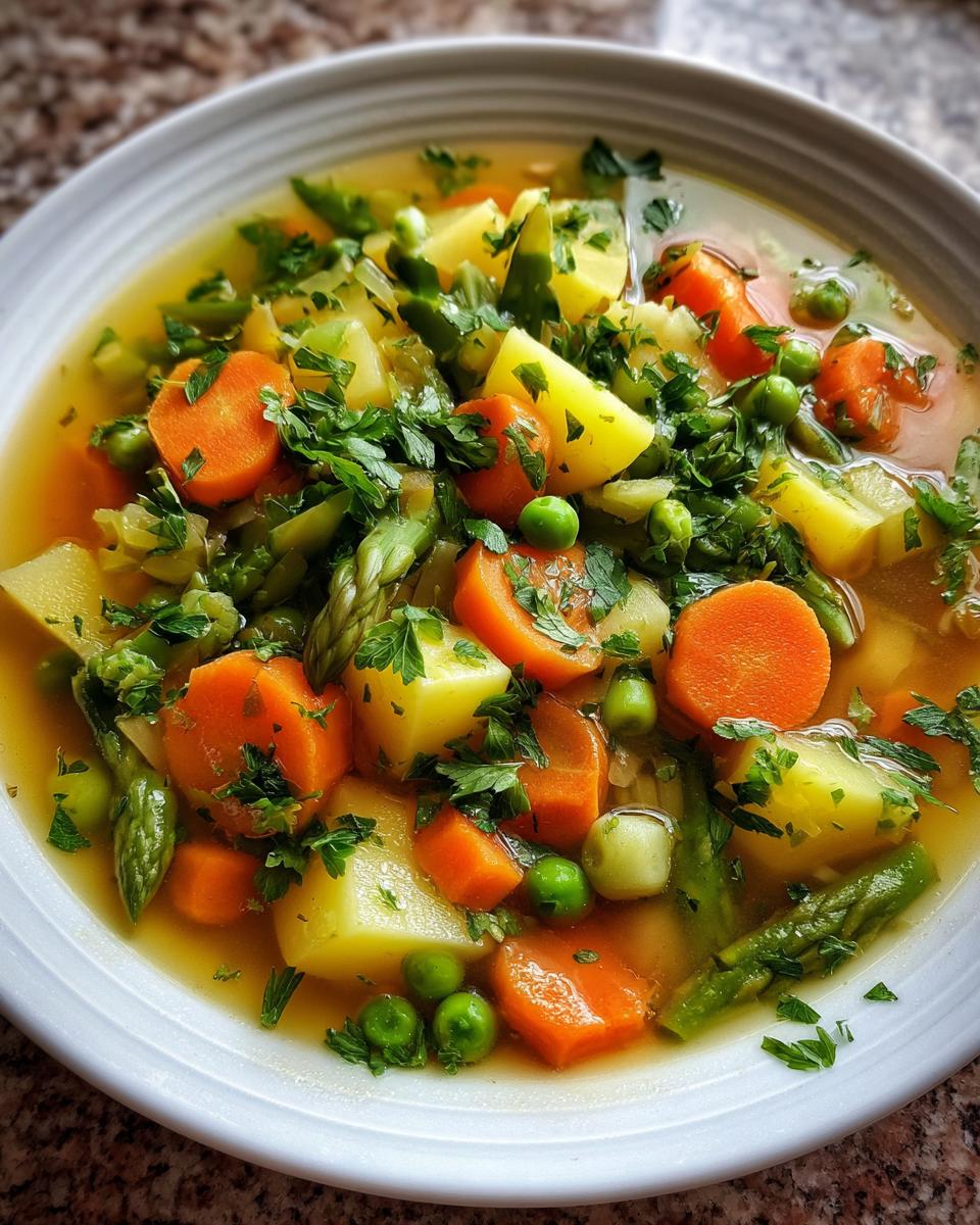 French Spring Soup - detail 1