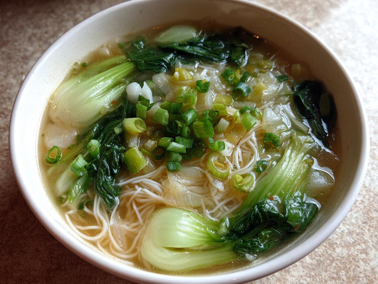 Ginger Garlic Noodle Soup