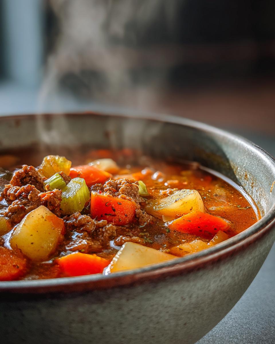 Hamburger Soup - detail 1