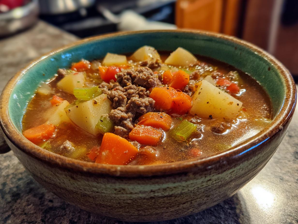 Easy Hamburger Soup Recipe