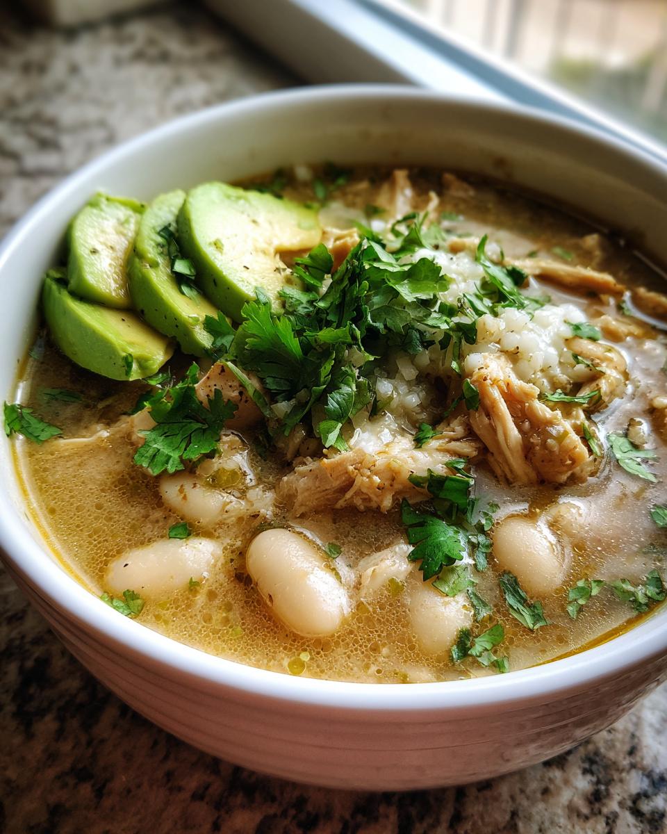 Healthy White Chicken Chili - detail 1
