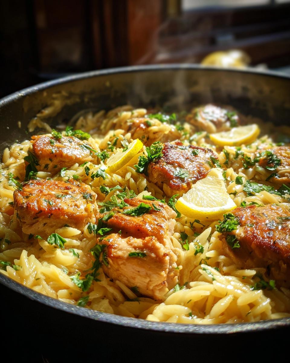 High-Protein Lemon Chicken Orzo - detail 1
