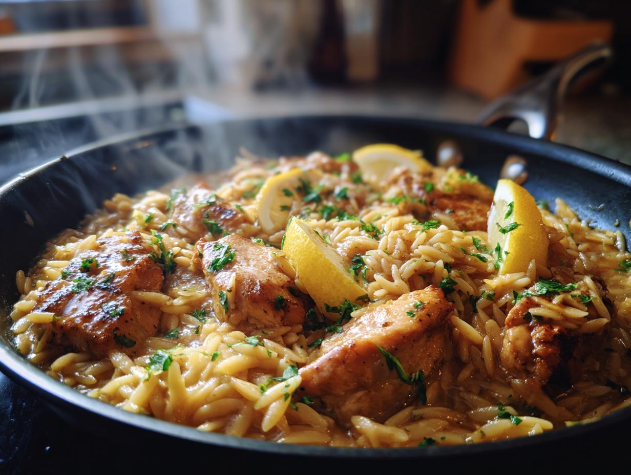 Lemon Chicken Orzo