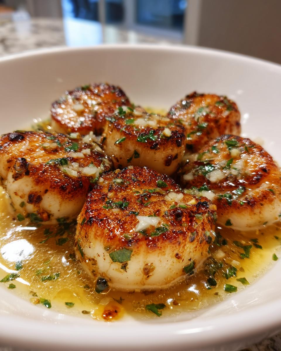 Lemon Buttered Seared Scallops - detail 1