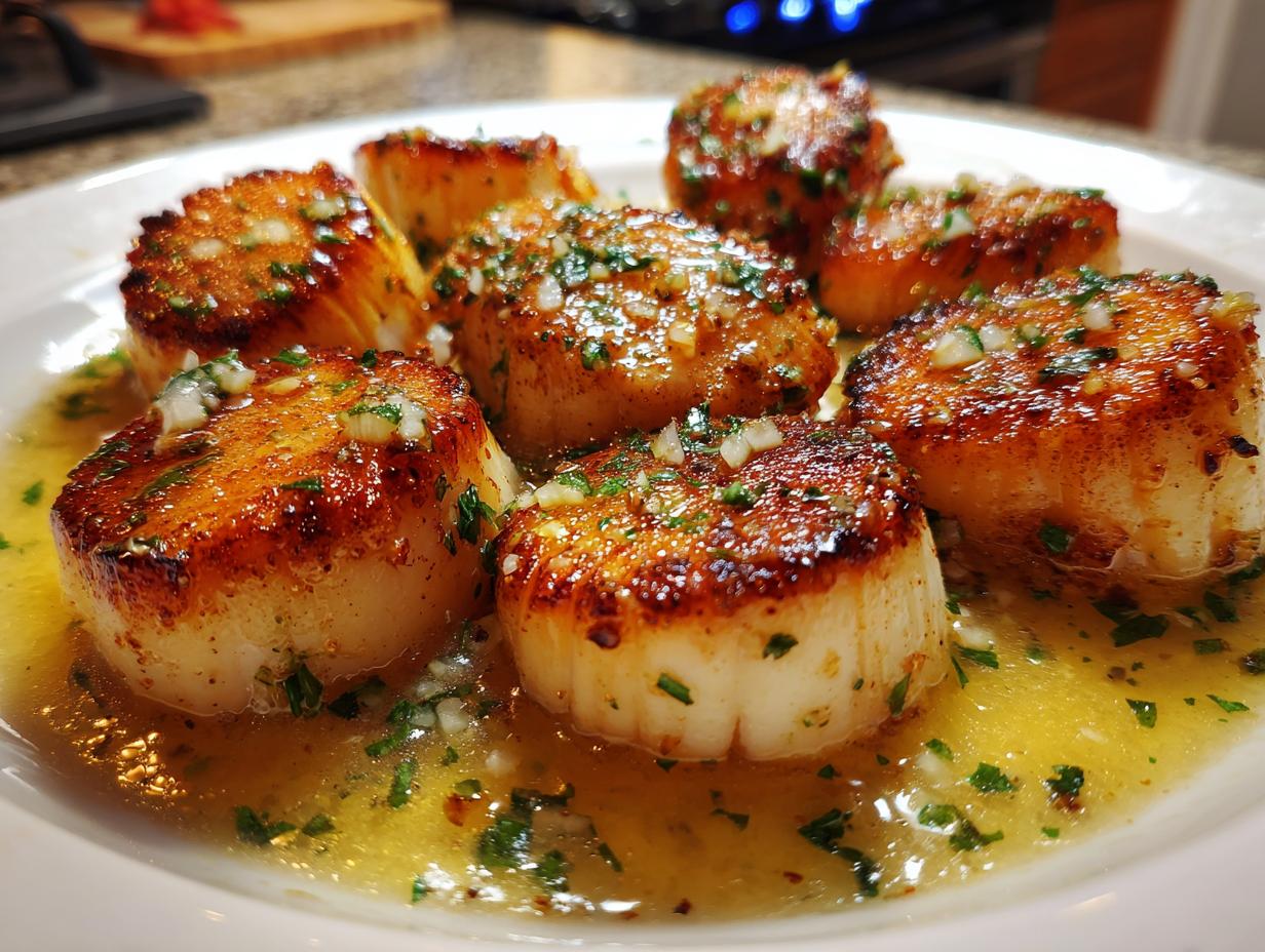 Seared Scallops with Lemon Butter