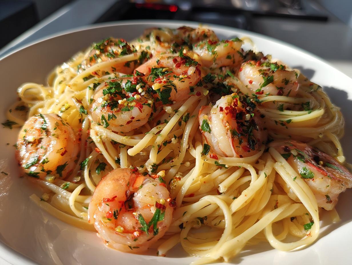 Linguine with Shrimp and Lemon Oil