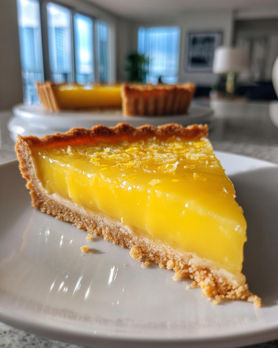 Meyer Lemon Curd Tart - detail 1