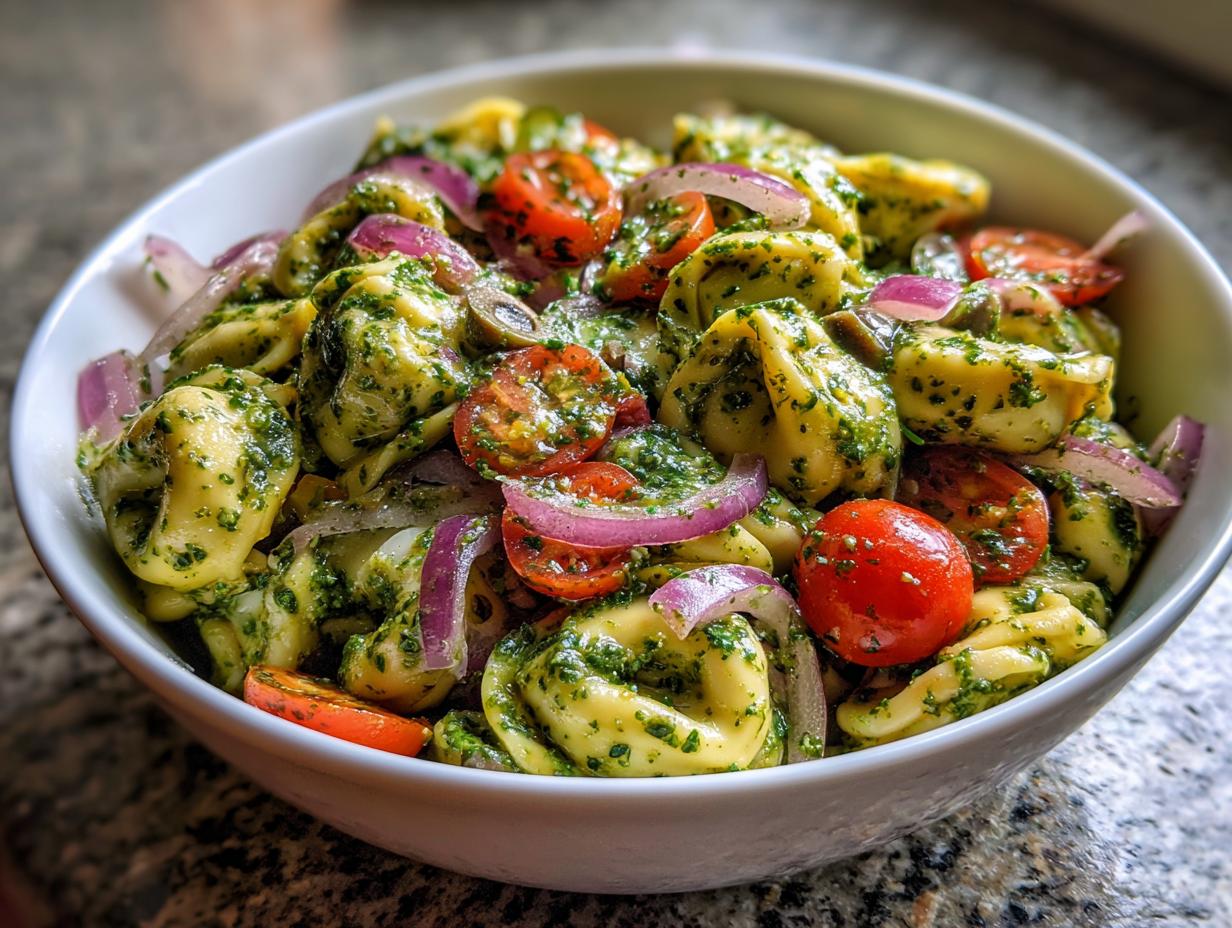 Pesto Tortellini Salad