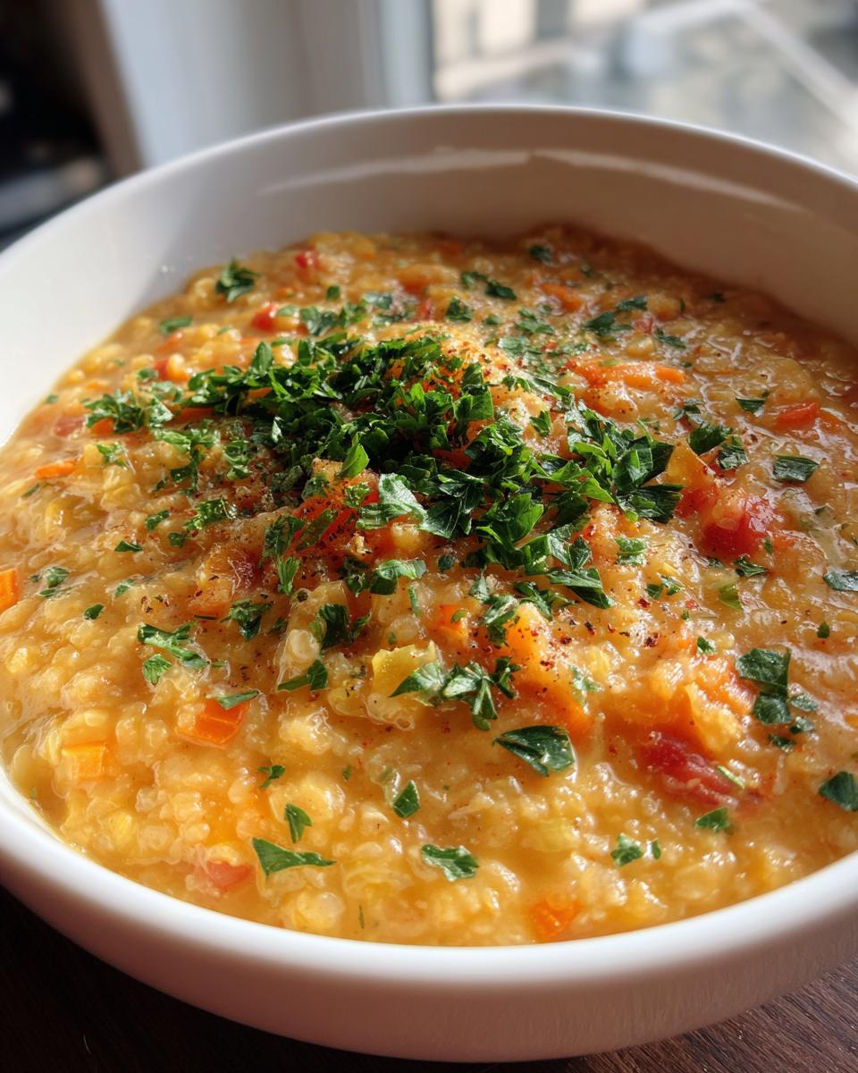 Red Lentil Soup - detail 1