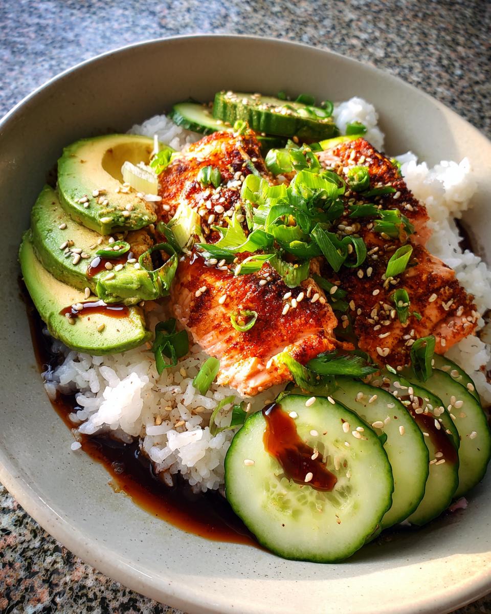 Salmon Rice Bowls - detail 1