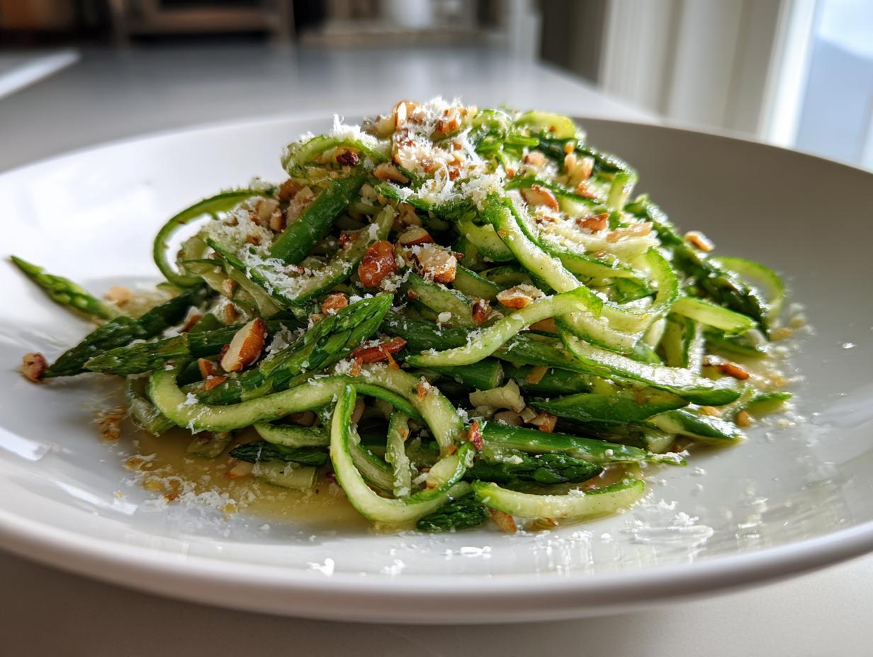 Shaved Asparagus Salad with Lemon and Almonds