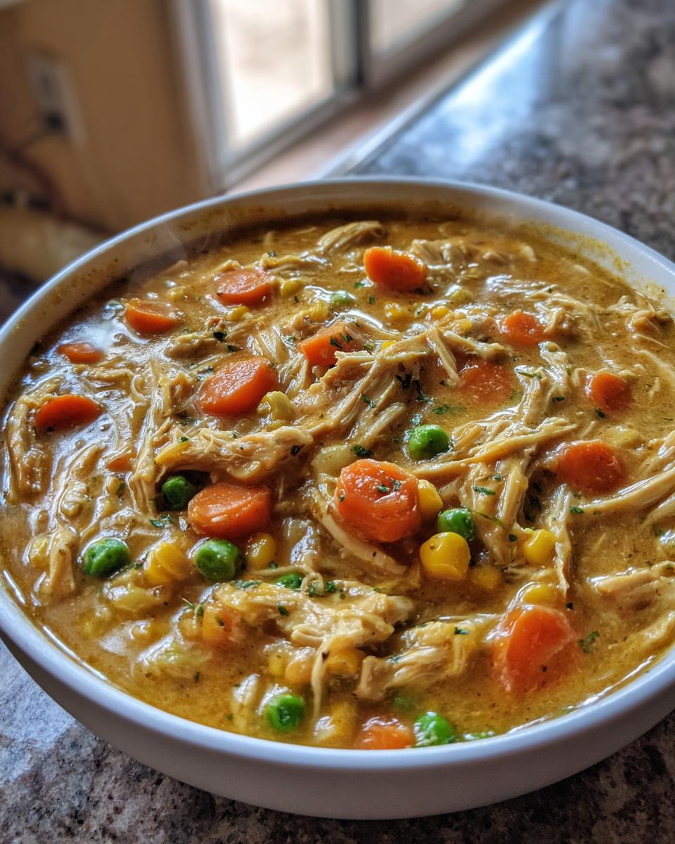 Slow Cooker Chicken Pot Pie Soup - detail 1