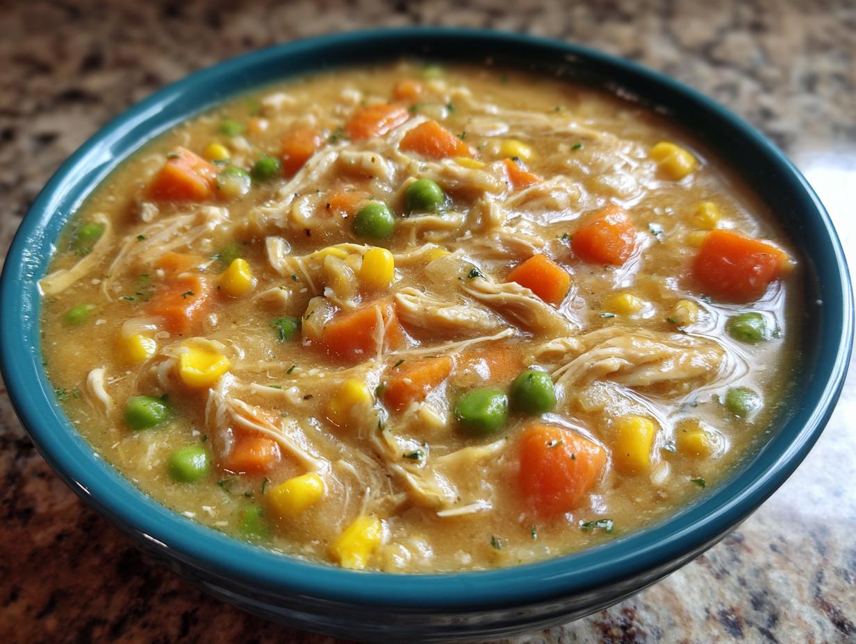 Slow Cooker Chicken Pot Pie Soup