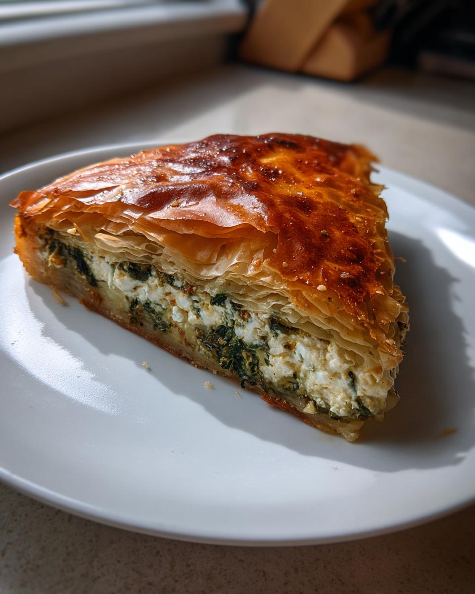 Spanakopita (Greek Spinach Pie) - detail 1