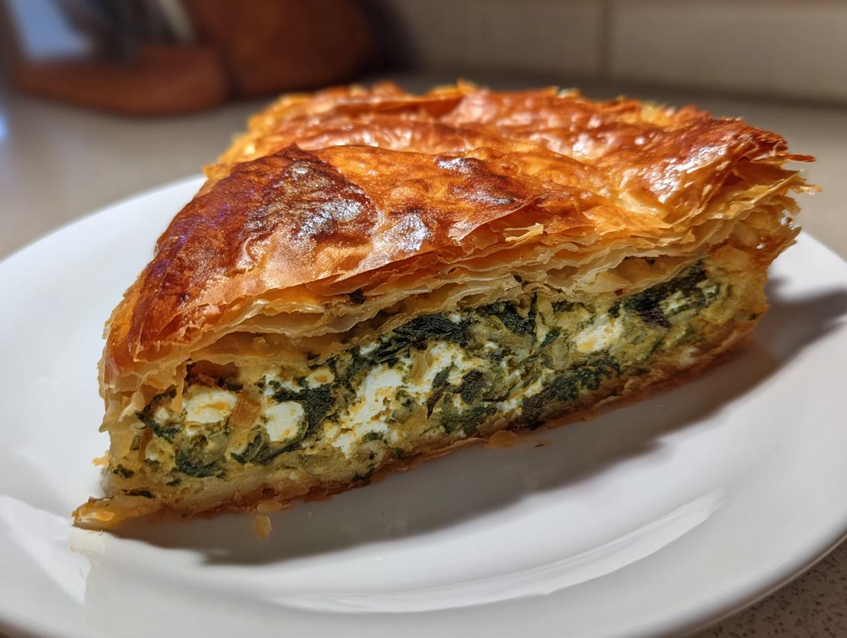 Classic Greek Spinach Pie (Spanakopita)