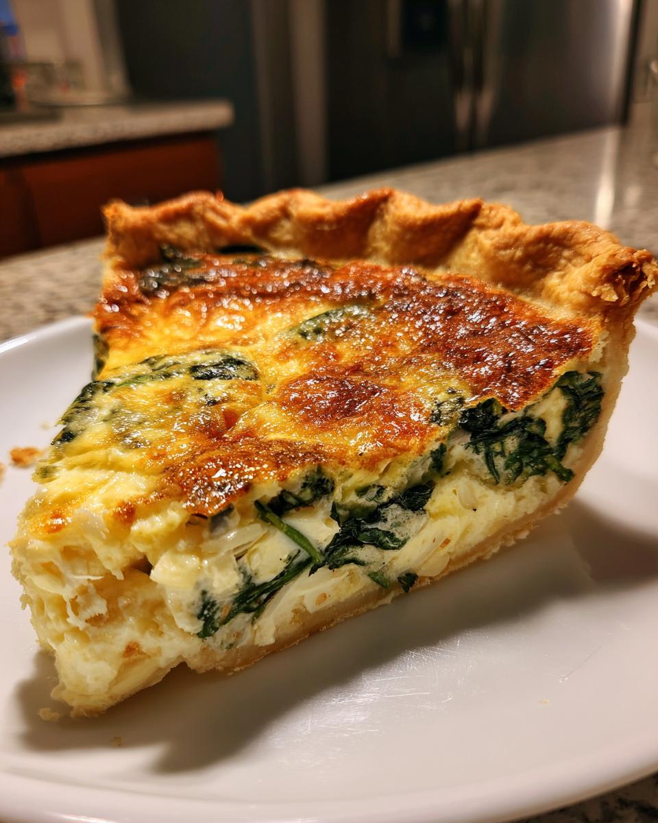 Spinach Quiche - detail 1