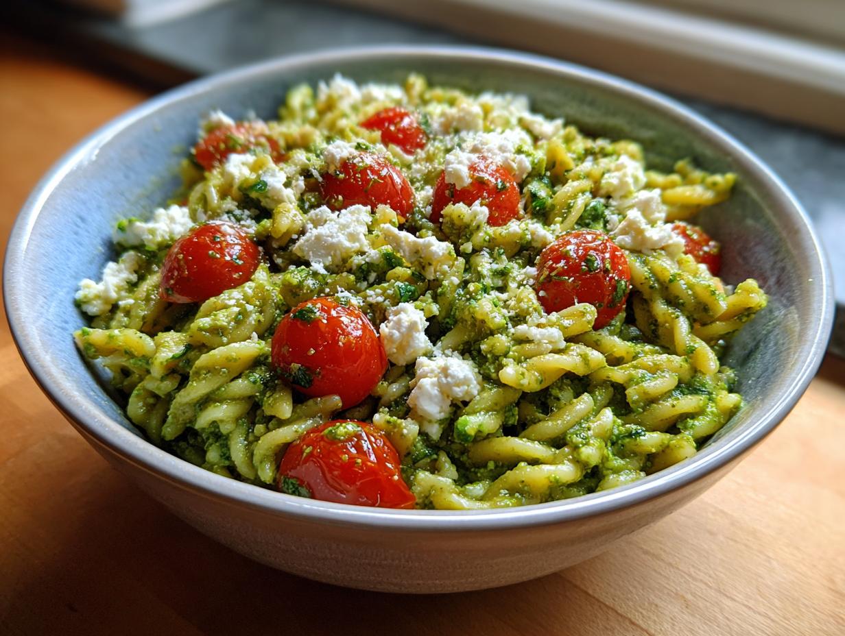 Spring Pea Pesto Pasta Salad