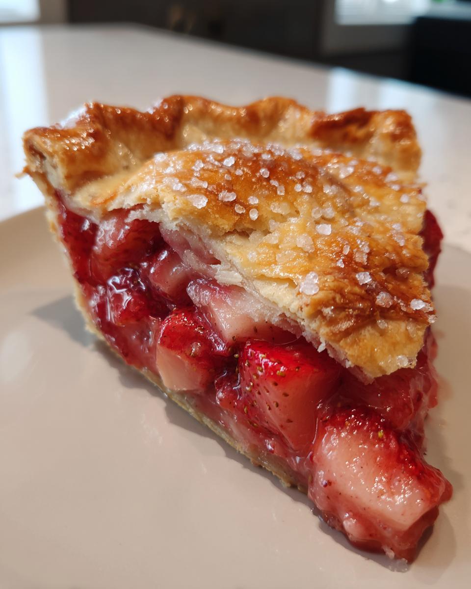 Strawberry Rhubarb Pie - detail 1