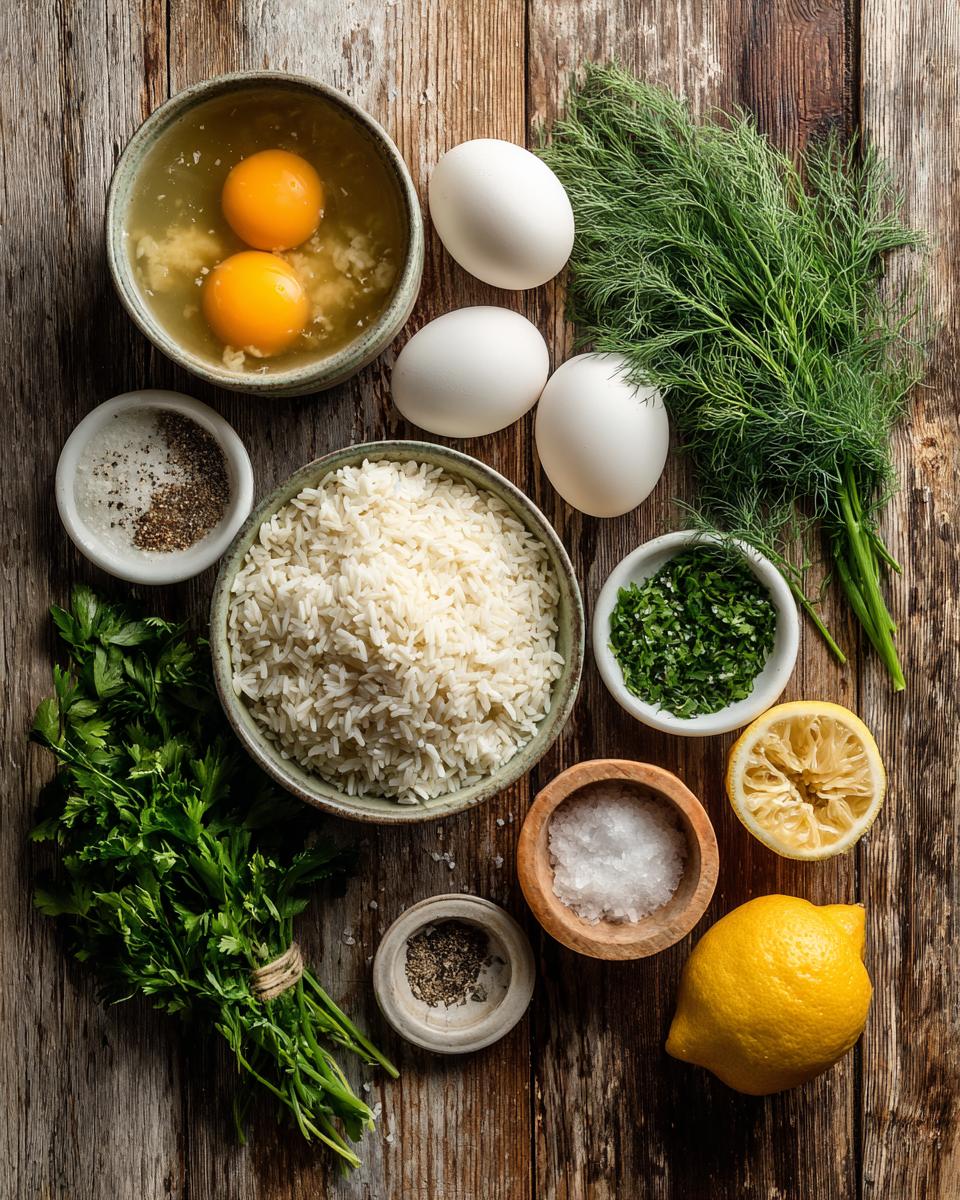 Avgolemono Soup ingredients