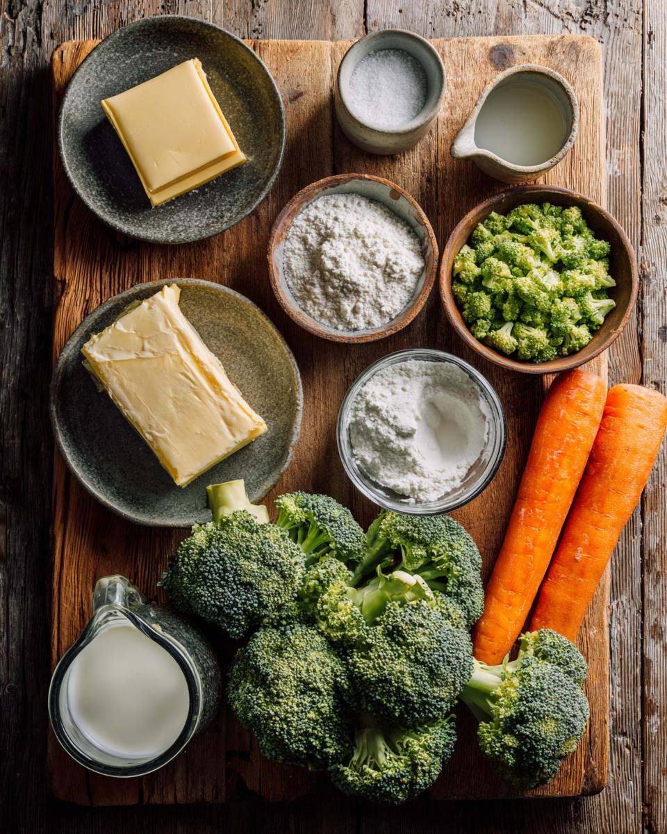 Broccoli Cheese Soup ingredients