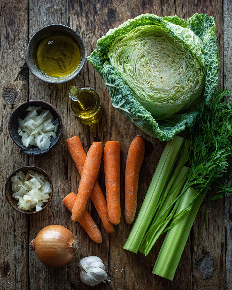 Cabbage Soup ingredients