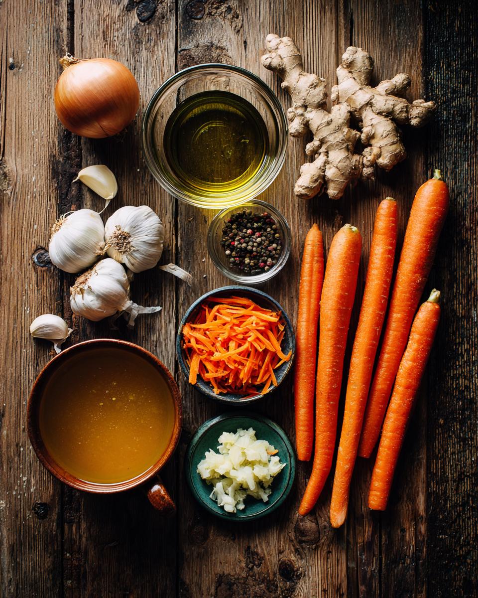 Carrot Ginger Soup ingredients