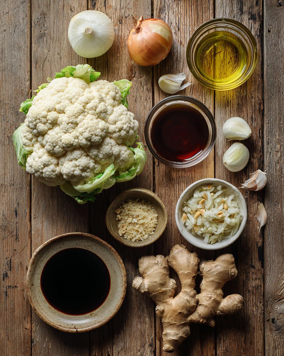 Cauliflower Stir-Fry with Toasted Peanuts ingredients