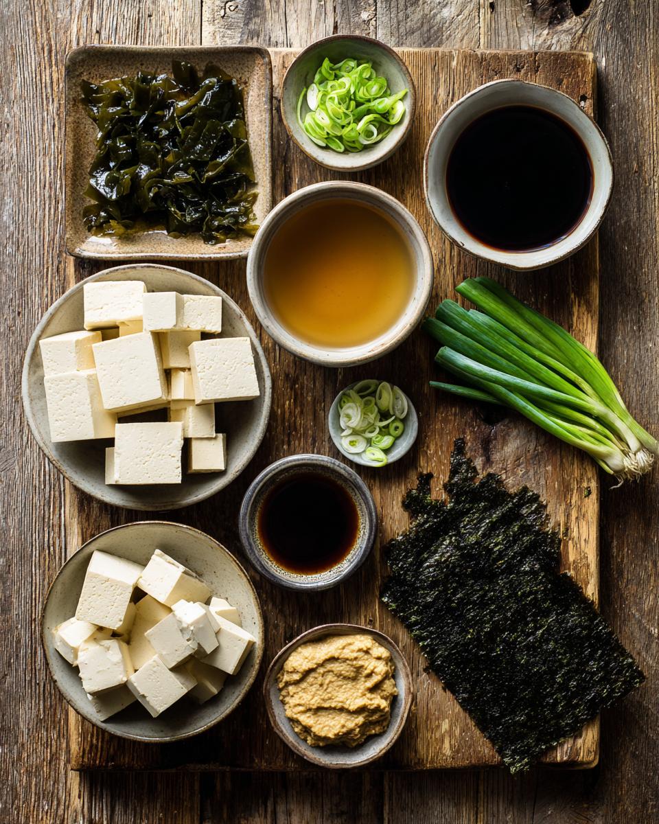 Chef John's Miso Soup ingredients