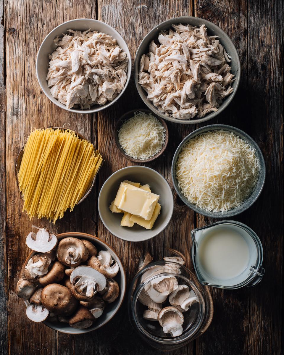 Chicken Tetrazzini ingredients
