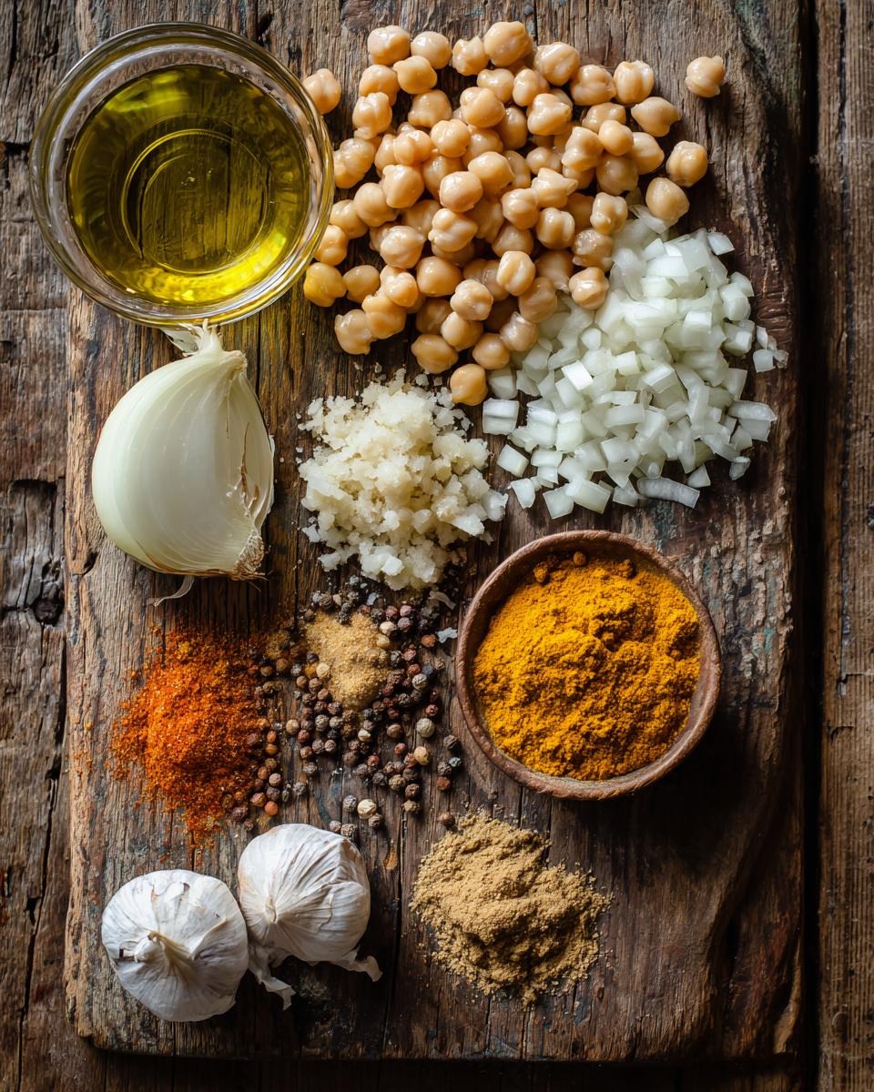 Chickpea Curry Soup ingredients