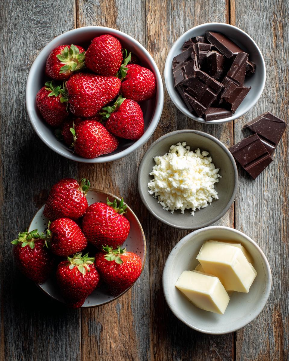 Chocolate-Covered Strawberries ingredients