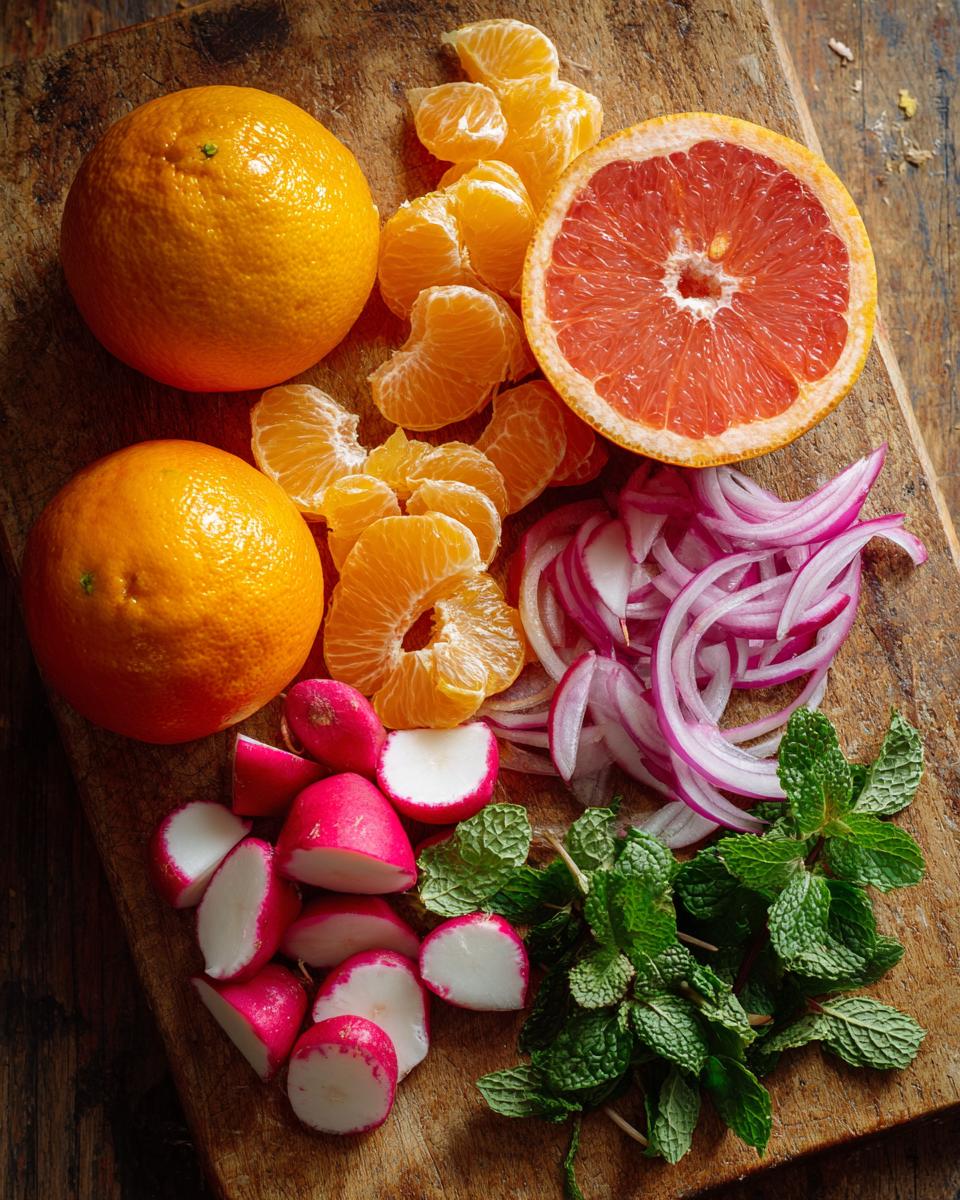 Citrus Salad with Radishes ingredients
