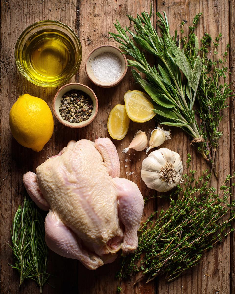 Lemon-Herb Roast Chicken ingredients