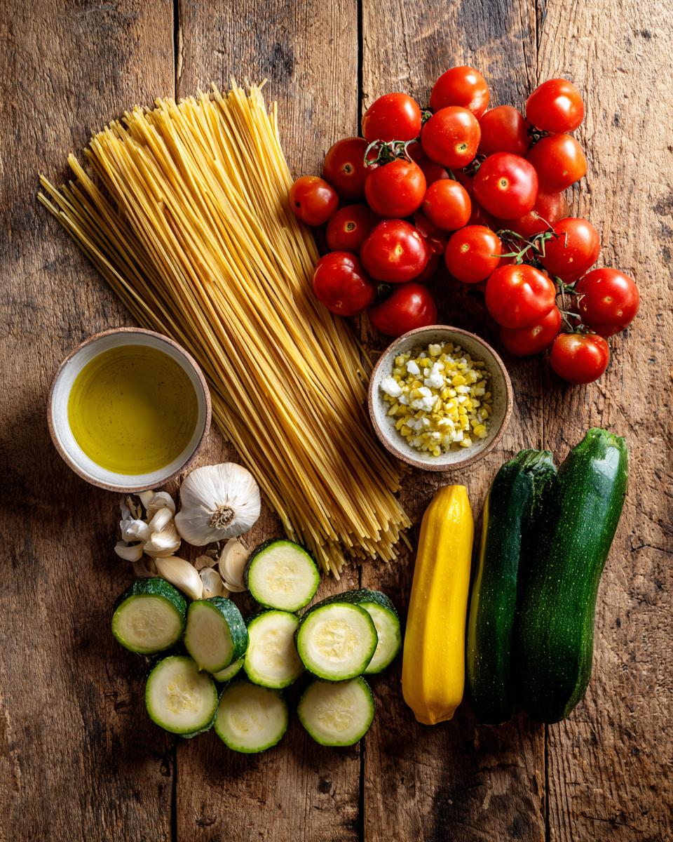 Pasta Primavera ingredients