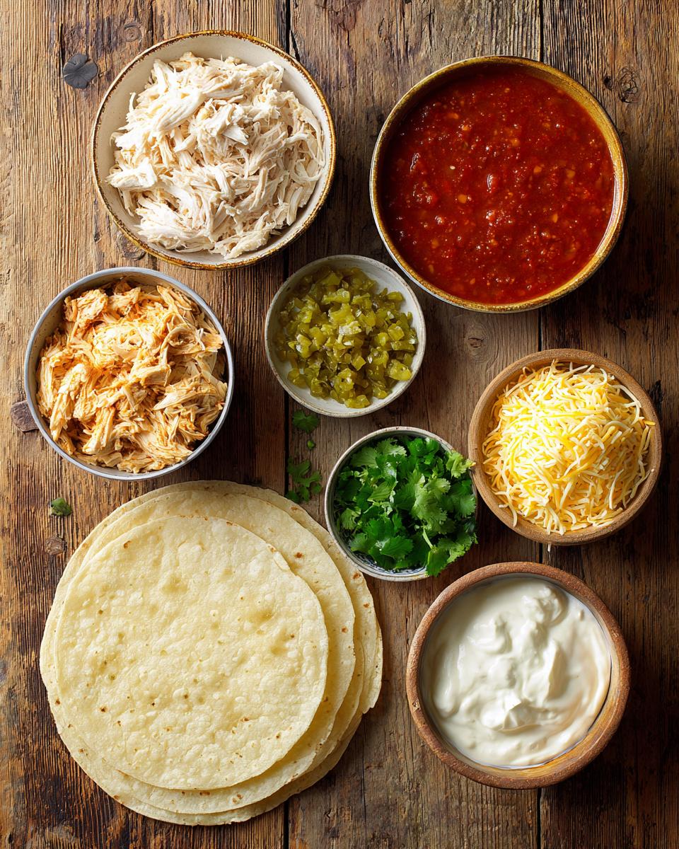 Shortcut Chicken Enchiladas ingredients