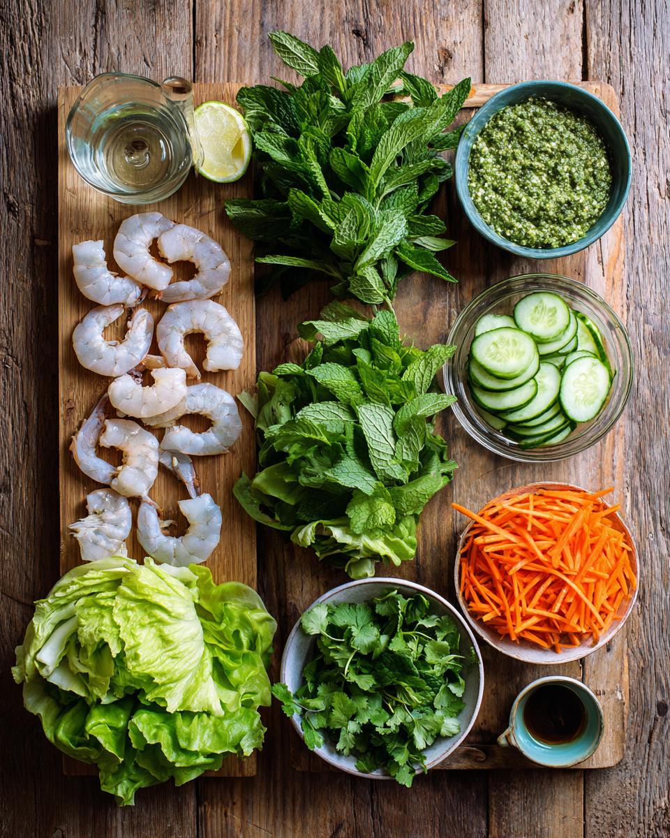 Shrimp Pesto Spring Rolls ingredients