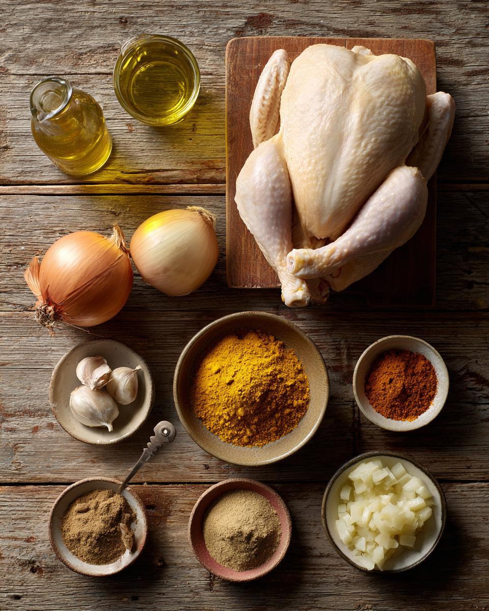 Skillet Curry Roast Chicken ingredients