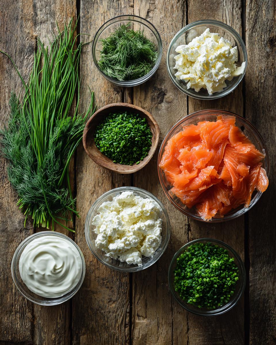 Smoked Salmon Dip ingredients