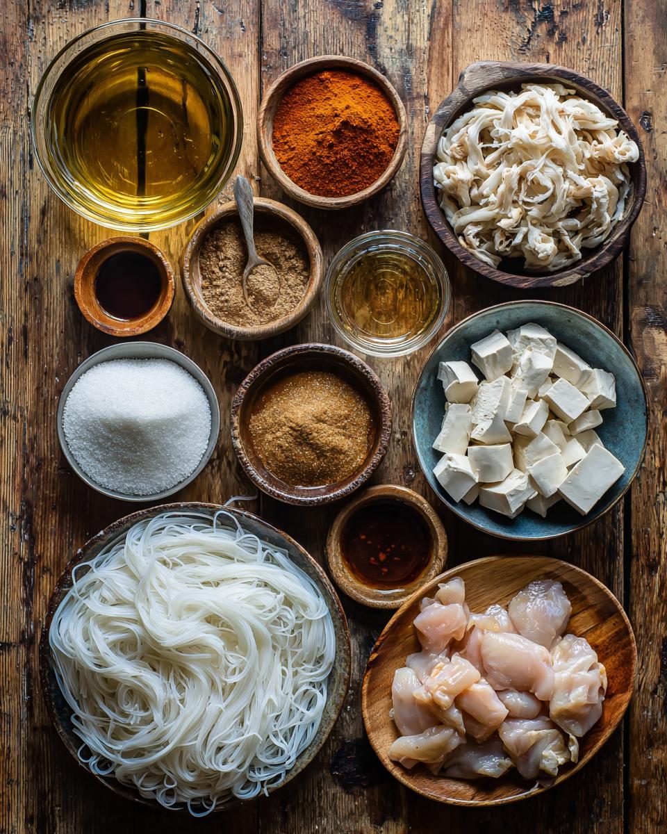 Thai Red Curry Noodle Soup ingredients